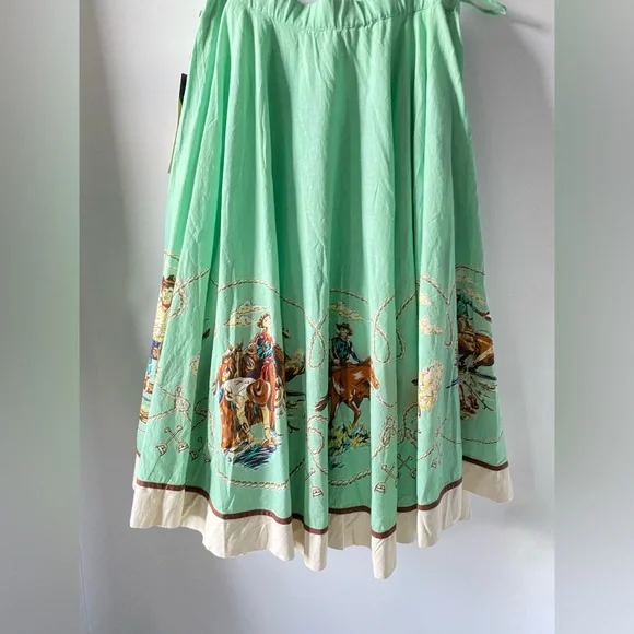 Double D Ranch Mitchell’s Gallery Romantic Western Swirl Skirt SZ L NWT - Picture 12 of 14